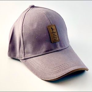 New Cap with leather patch detail